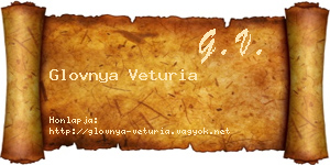 Glovnya Veturia névjegykártya